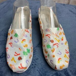 Toms Lucky Days Rainbow Alpargata Metallic  Shoes w7